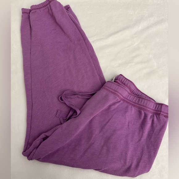 PINK Victoria's Secret Pants - PINK Victorias Secret purple sweatpants spell out sewn Y2K